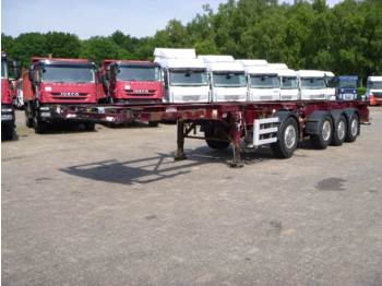 Dennison 3+1 axle 2 x 20 ft combi trailer - Kontejnerska polprikolica/ Polprikolica z zamenljivim tovoriščem