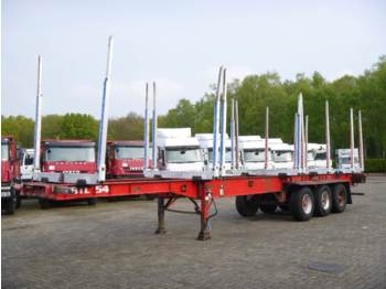 Dennison 3-axle wood trailer 13.6 m - Polprikolica s kesonom