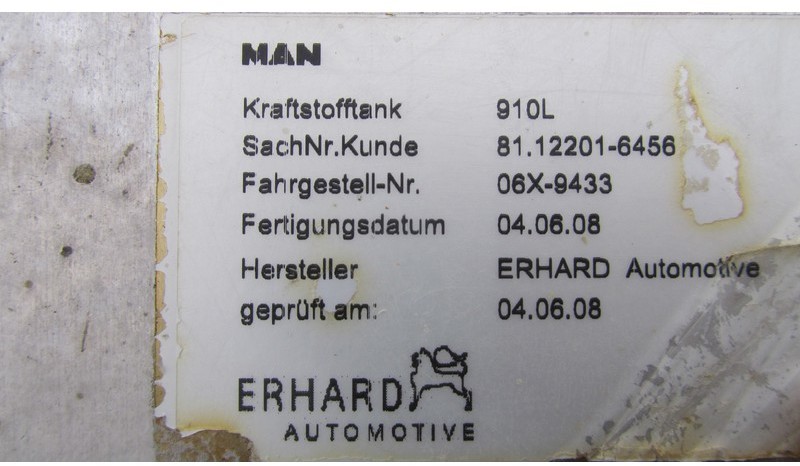 Rezervoar za gorivo MAN 81.12201-6456 910L: slika 4