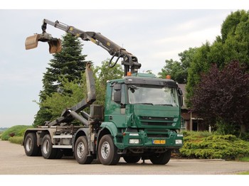 Kontejnerski tovornjak/ Tovornjak z zamenljivim tovoriščem Iveco TRAKKER 8x4 Z-kran/HAAK/WIDESPREAD EURO5!!: slika 1
