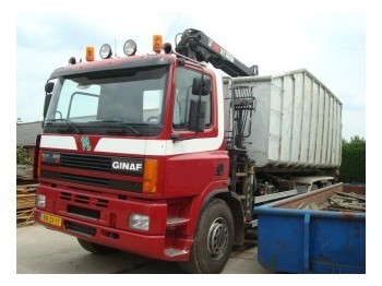DAF GINAF M 3233 S   6X4 +  KRAAN - Kontejnerski tovornjak/ Tovornjak z zamenljivim tovoriščem