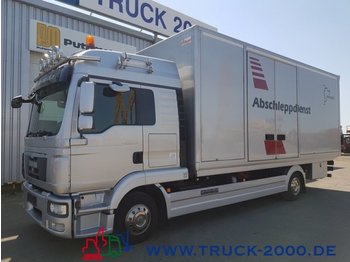 Tovornjak avtotransporter MAN 8.220 Tischer Schiebeplateau Koffer geschlossen: slika 1
