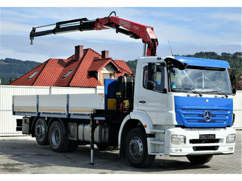 Tovornjak s kesonom, Tovornjak z dvigalom Mercedes-Benz ACTROS Pritsche 6,50m + Kran Topzustand!: slika 1