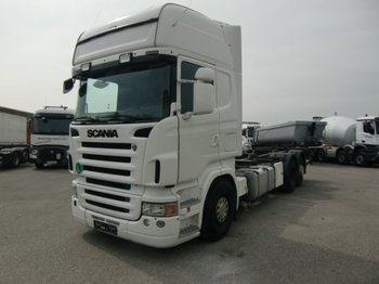 Kontejnerski tovornjak/ Tovornjak z zamenljivim tovoriščem Scania 6x2 BDF, Ladebordwand, E4 Halbautomatik: slika 1