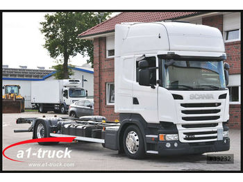 Kontejnerski tovornjak/ Tovornjak z zamenljivim tovoriščem Scania R410, BDF Jumbo Retarder, Alufelgen: slika 1