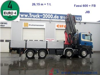 Tovornjak s kesonom Scania R 420 Fassi 600  60T/M Jib Seilwind FB Euro 4: slika 1
